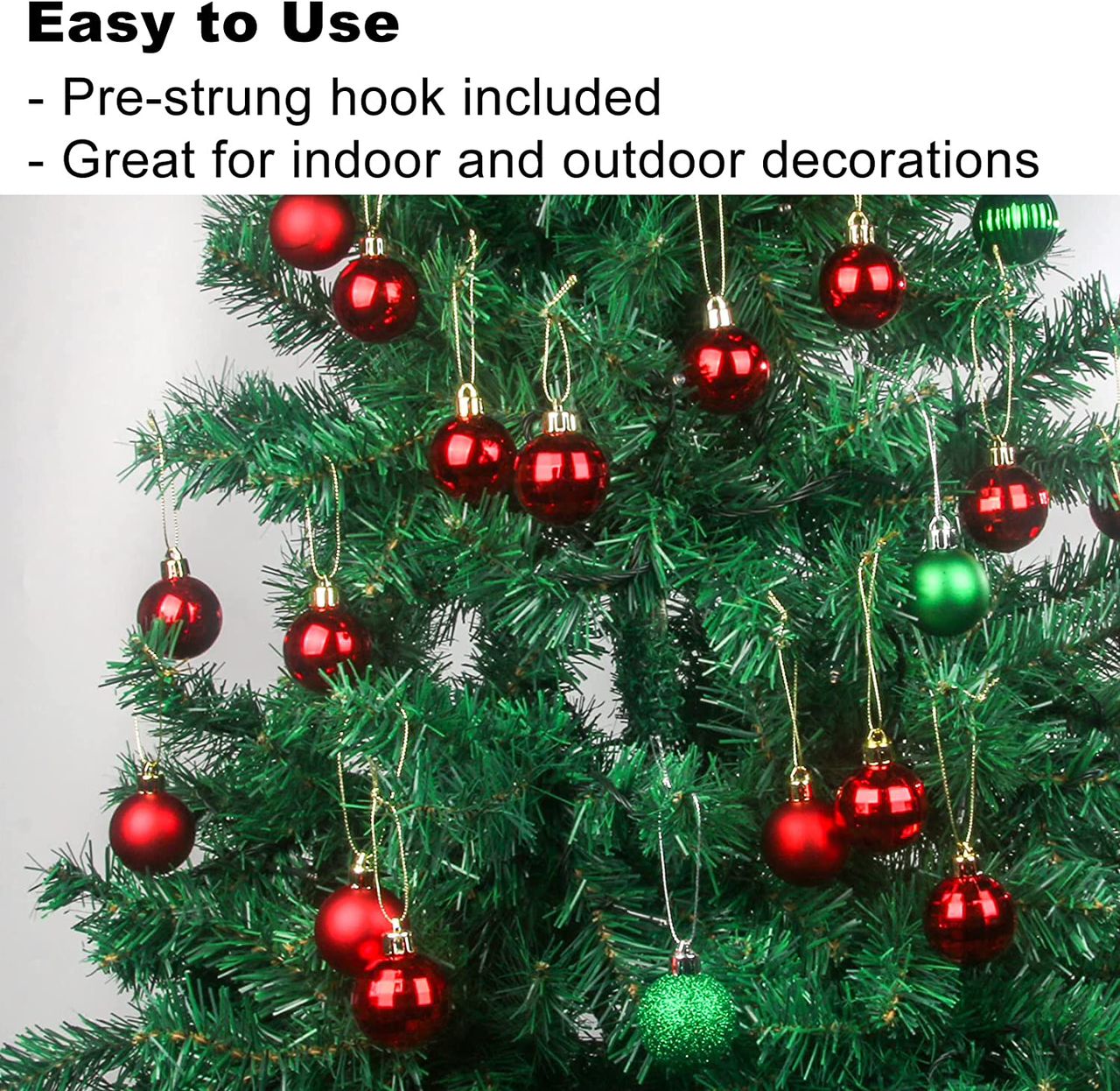 36 Red Christmas Decor Balls Shatterproof Tree Pendants Item | Buy 36 Red Christmas Decor Balls Shatterproof Tree Pendants | SPOP Enterprise Global