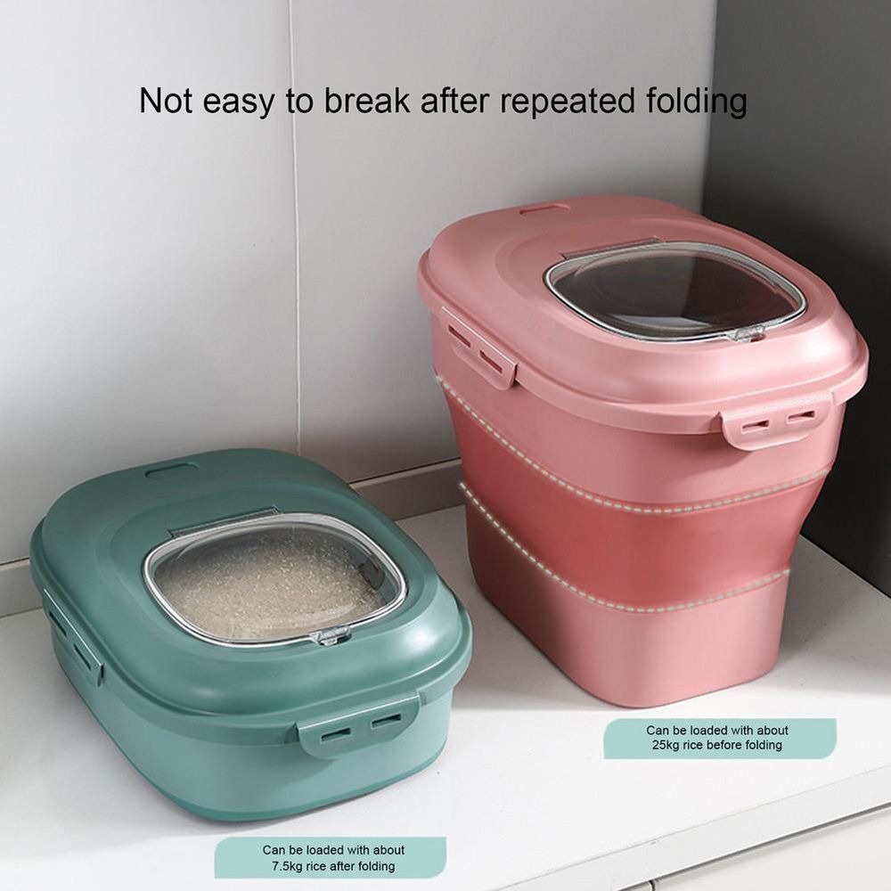 Collapsible Food Storage Container With Scooper Item | Buy Collapsible Food Storage Container With Scooper | SPOP Enterprise Global