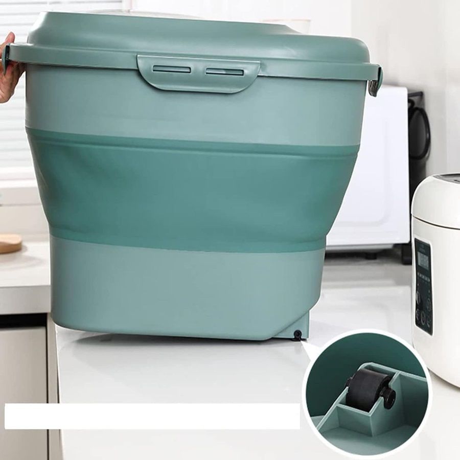 Collapsible Food Storage Container With Scooper Item | Buy Collapsible Food Storage Container With Scooper | SPOP Enterprise Global