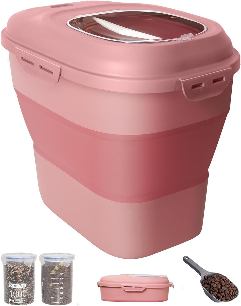 Collapsible Food Storage Container With Scooper Item | Buy Collapsible Food Storage Container With Scooper | SPOP Enterprise Global