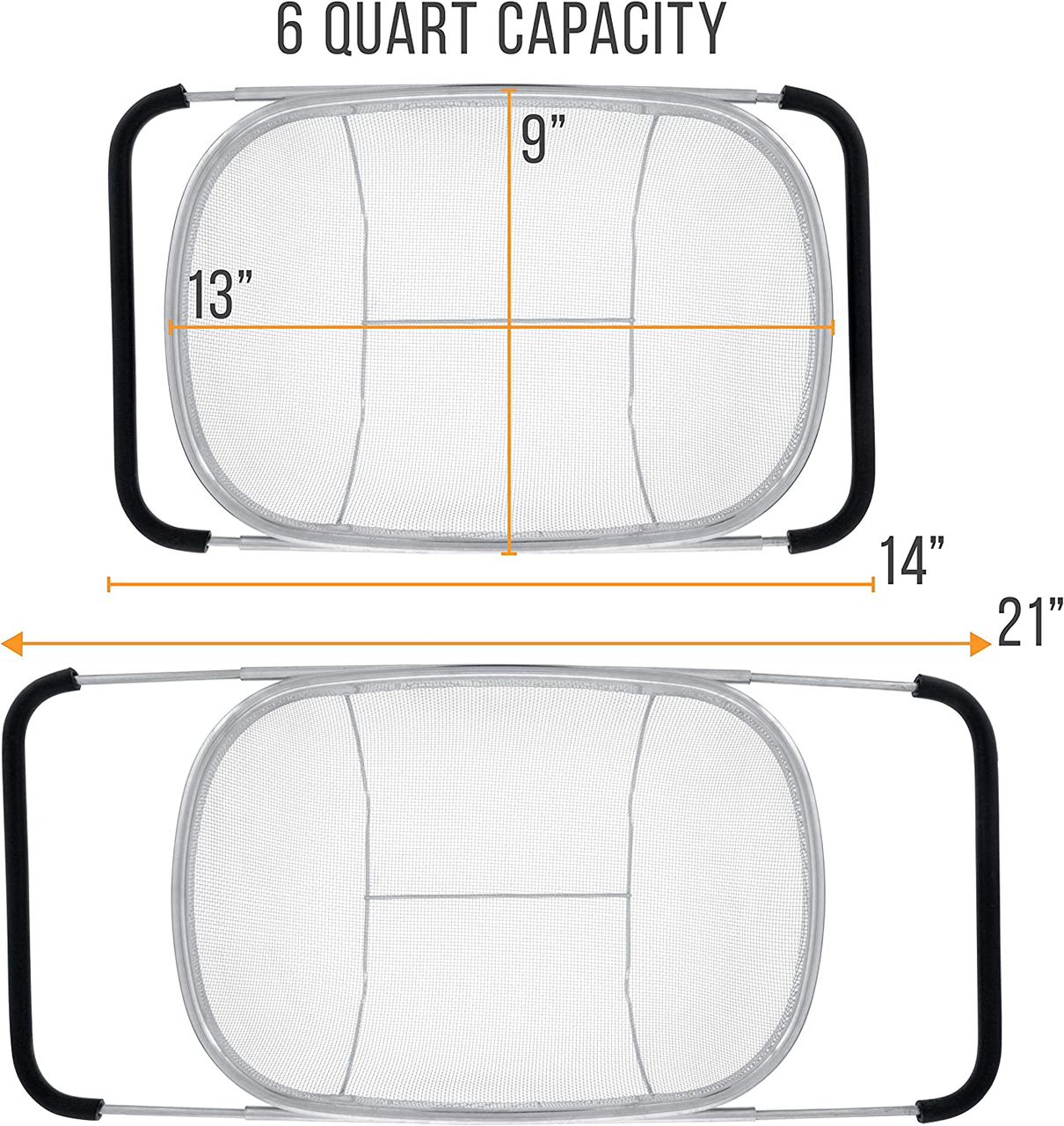 Expandable Over The Sink Stainless Steel Fine Mesh Item | Buy Expandable Over The Sink Stainless Steel Fine Mesh | SPOP Enterprise Global