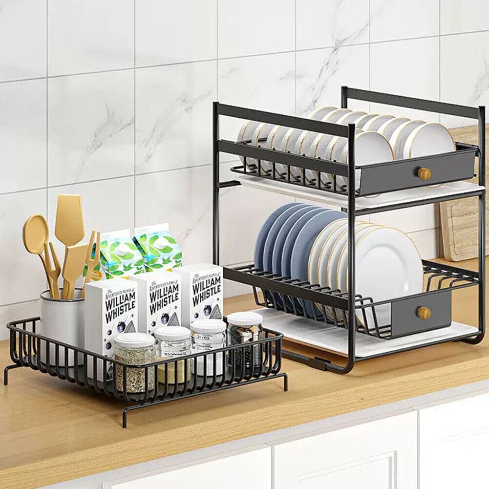 2 Tier Pull-Out Kitchen Dish Rack Item | Buy 2 Tier Pull-Out Kitchen Dish Rack | SPOP Enterprise Global