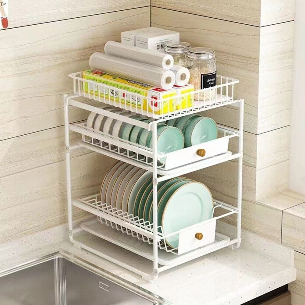 2 Tier Pull-Out Kitchen Dish Rack Item | Buy 2 Tier Pull-Out Kitchen Dish Rack | SPOP Enterprise Global