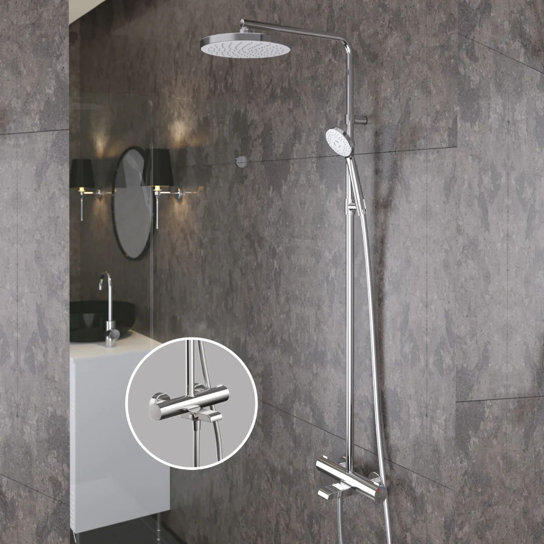 Galaxy Square Thermostatic Three Way Mixer Item | Buy Galaxy Square Thermostatic Three Way Mixer | SPOP Enterprise Global