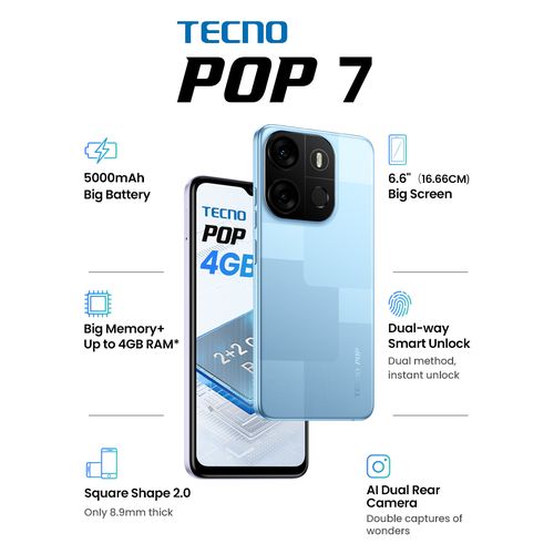 Tecno POP 7 6.6 Item | Buy Tecno POP 7 6.6 | SPOP Enterprise Global