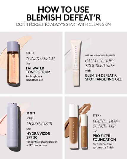 Fenty Skin Blemish Defeat’r BHA Spot-Targeting Gel (R510) Item | Buy Fenty Skin Blemish Defeat’r BHA Spot-Targeting Gel (R510) | SPOP Enterprise Global