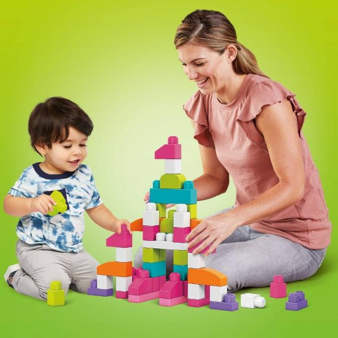 80pc Mega Blocks, Pink Item | Buy 80pc Mega Blocks, Pink | SPOP Enterprise Global