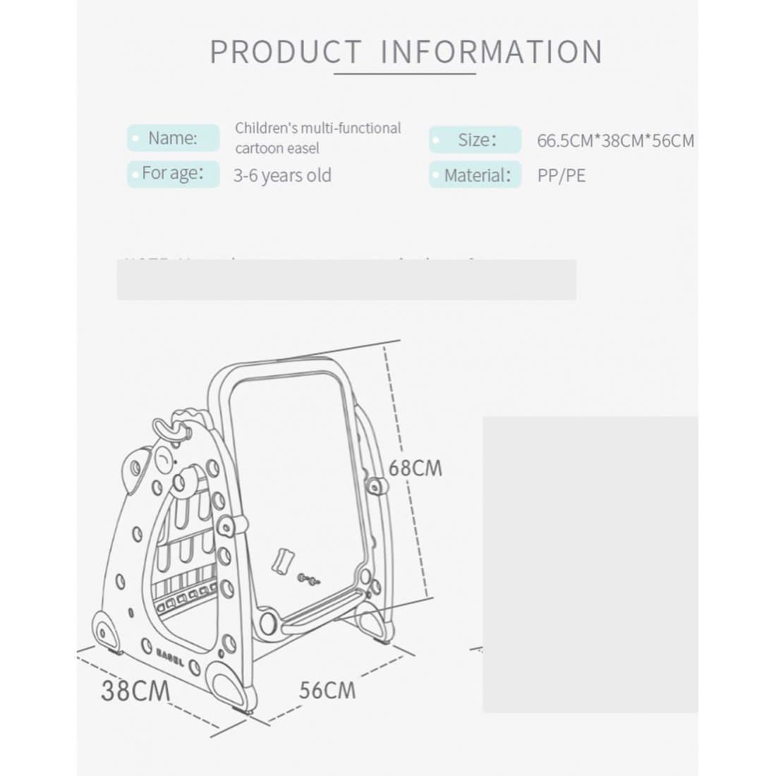 Chicken Doodle 2 in 1 Art Easel with Bookshelf and Chair Item | Buy Chicken Doodle 2 in 1 Art Easel with Bookshelf and Chair | SPOP Enterprise Global