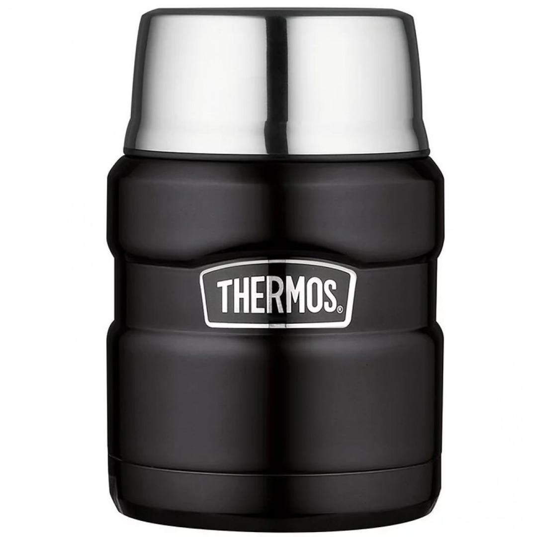 Thermos King Food Jar With Folding Spoon, 16 oz, Black Item | Buy Thermos King Food Jar With Folding Spoon, 16 oz, Black | SPOP Enterprise Global