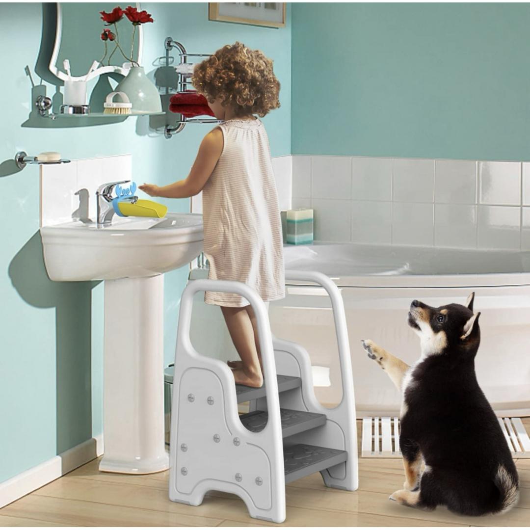 Suplayer 3 Layer Step Stool, Blue-White Item | Buy Suplayer 3 Layer Step Stool, Blue-White | SPOP Enterprise Global