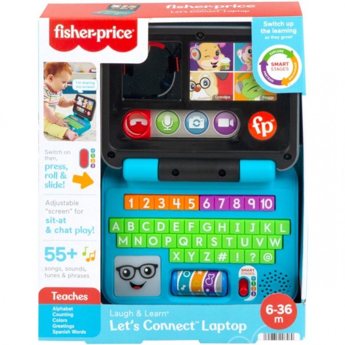 Fisher-Price Laugh & Learn Let’s Connect Laptop Baby & Toddler Electronic Learning Toy Item | Buy Fisher-Price Laugh & Learn Let’s Connect Laptop Baby & Toddler Electronic Learning Toy | SPOP Enterprise Global
