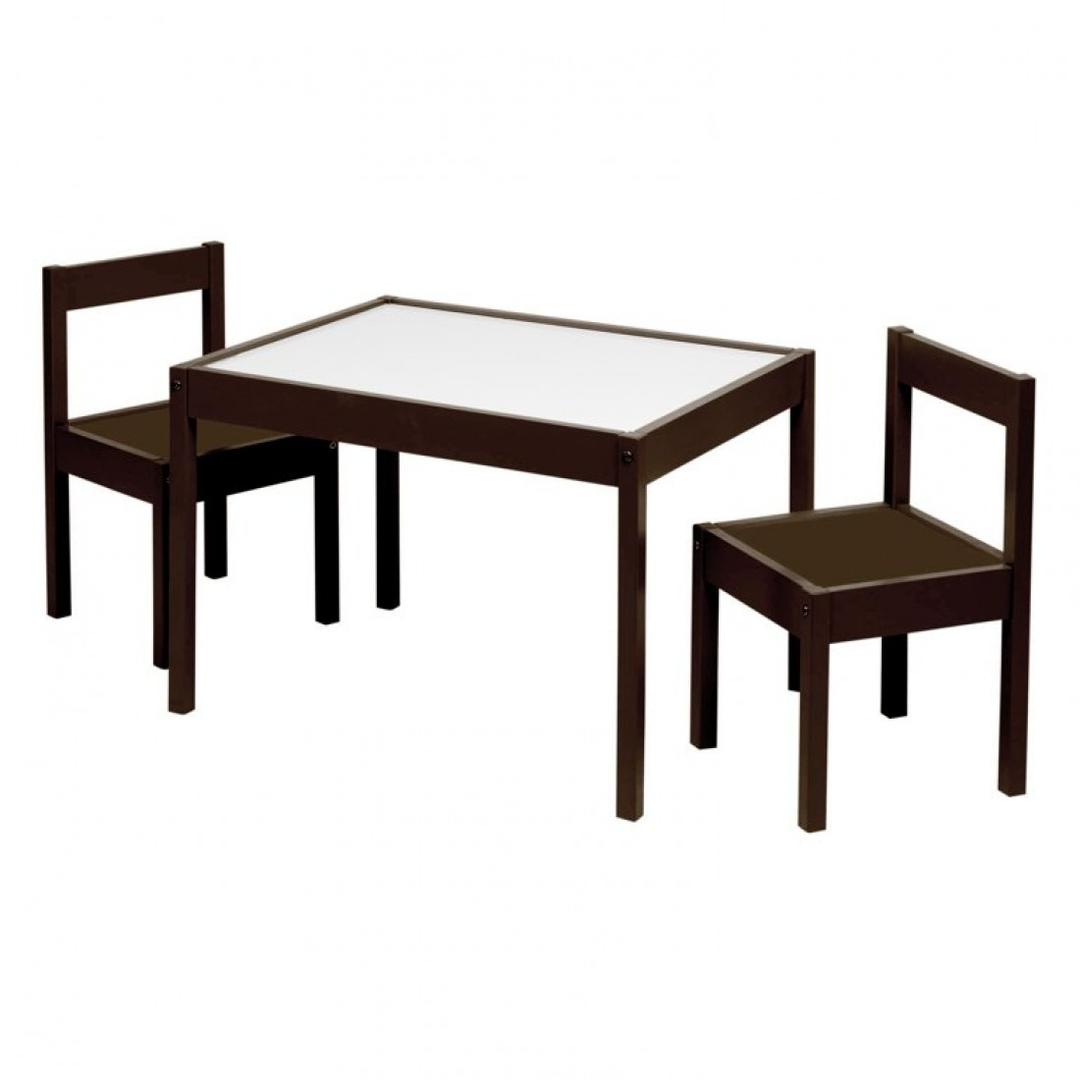 Play Zone 3-Piece Kiddy Table & Chair Kids Set, Espresso Item | Buy Play Zone 3-Piece Kiddy Table & Chair Kids Set, Espresso | SPOP Enterprise Global