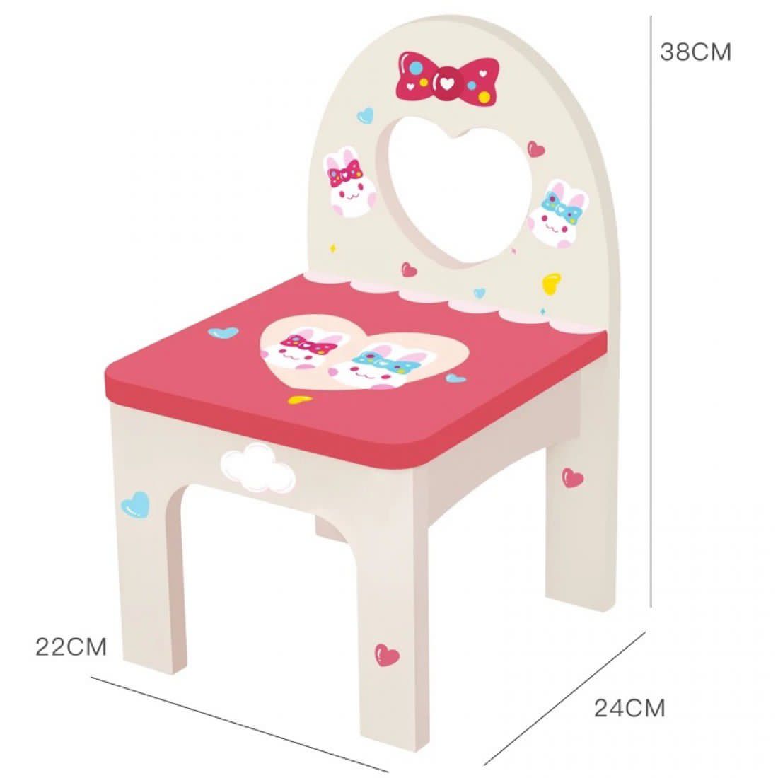 Kabei Rabbit Dressing Mirror and Chair Set Item | Buy Kabei Rabbit Dressing Mirror and Chair Set | SPOP Enterprise Global