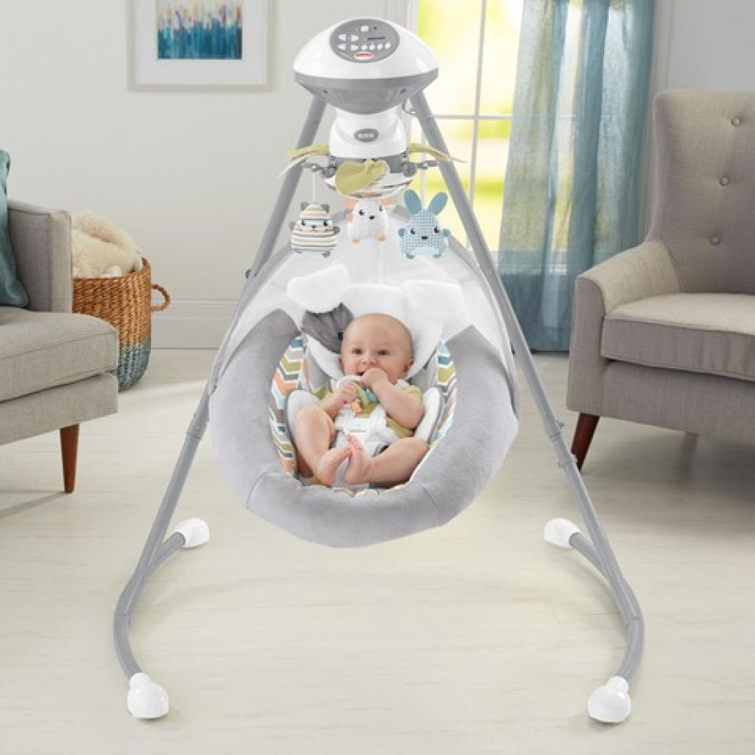 SPOP Enterprise Global Fisher Price Snugapuppy Cradle and Swing