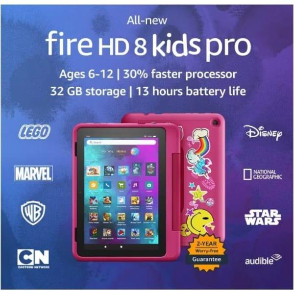 Amazon Fire HD 8 Kids Pro Tablet - 2022 - 8" - 2GB RAM - 32GB ROM + Kid-friendly Case -Pink Item | Buy Amazon Fire HD 8 Kids Pro Tablet - 2022 - 8" - 2GB RAM - 32GB ROM + Kid-friendly Case -Pink | SPOP Enterprise Global