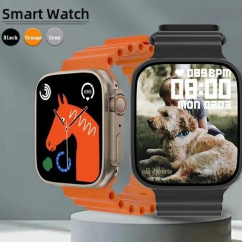 SmartWatch Series8 For Calls/Messages 2PC Black/Orange Item | Buy SmartWatch Series8 For Calls/Messages 2PC Black/Orange | SPOP Enterprise Global