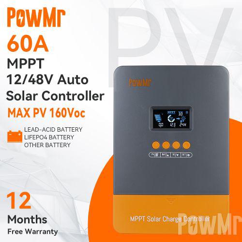 PowMr 60A MPPT Solar Charger Controller 12-48V Max PV 160VDC Item | Buy PowMr 60A MPPT Solar Charger Controller 12-48V Max PV 160VDC | SPOP Enterprise Global