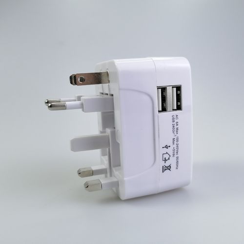 Universal Power Adapter Converter Travel Socket Charger Plug With USB 2 Item | Buy Universal Power Adapter Converter Travel Socket Charger Plug With USB 2 | SPOP Enterprise Global