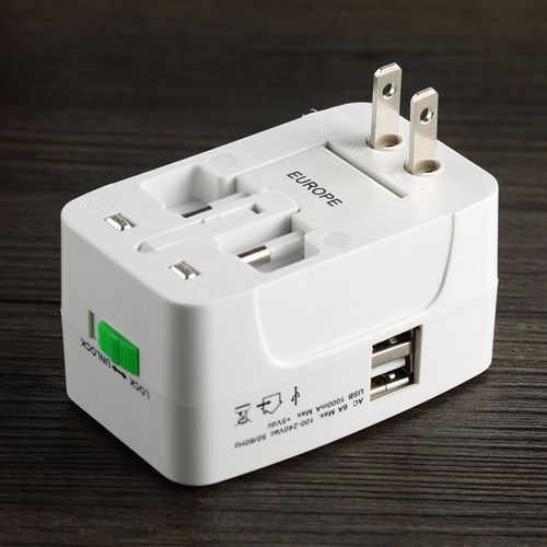 Universal Power Adapter Converter Travel Socket Charger Plug With USB 2 Item | Buy Universal Power Adapter Converter Travel Socket Charger Plug With USB 2 | SPOP Enterprise Global