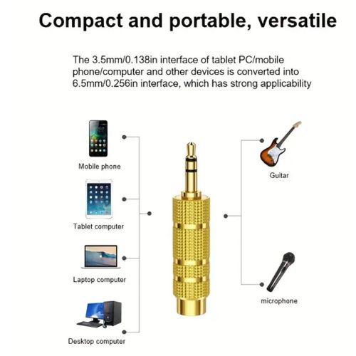 4pcs 3.5mm Jack To 6.5mm Adapter Plug Audio Converter Item | Buy 4pcs 3.5mm Jack To 6.5mm Adapter Plug Audio Converter | SPOP Enterprise Global