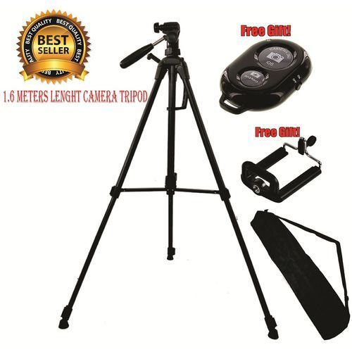 1.6M Quality Aluminum SLR DSLR Camera Lightweight Tripod With Bag,1 Free Phone Holder & 1 Blutooth Shutter/Camera Tripod Item | Buy 1.6M Quality Aluminum SLR DSLR Camera Lightweight Tripod With Bag,1 Free Phone Holder & 1 Blutooth Shutter/Camera Tripod | SPOP Enterprise Global