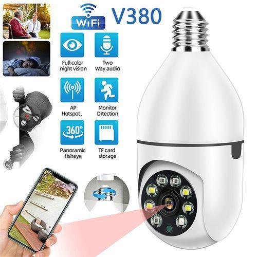 V380 1080P Wireless 360 Rotate Auto Tracking Panoramic Camera Light Bulb Wifi PTZ IP Camera Item | Buy V380 1080P Wireless 360 Rotate Auto Tracking Panoramic Camera Light Bulb Wifi PTZ IP Camera | SPOP Enterprise Global