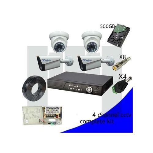 4 Channel DVR CCTVComplete Kit With Full Accessories Item | Buy 4 Channel DVR CCTVComplete Kit With Full Accessories | SPOP Enterprise Global