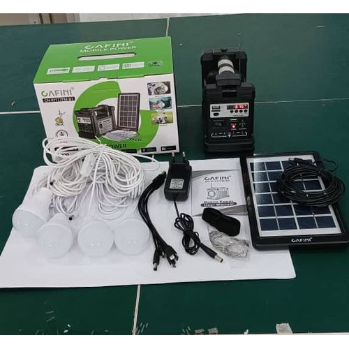 CAFINI Solar Portable Music Woofer, Solar Kit With 4 Bulbs,Solar Panel(BT,FM,TF & MP3) For Home & Office Item | Buy CAFINI Solar Portable Music Woofer, Solar Kit With 4 Bulbs,Solar Panel(BT,FM,TF & MP3) For Home & Office | SPOP Enterprise Global