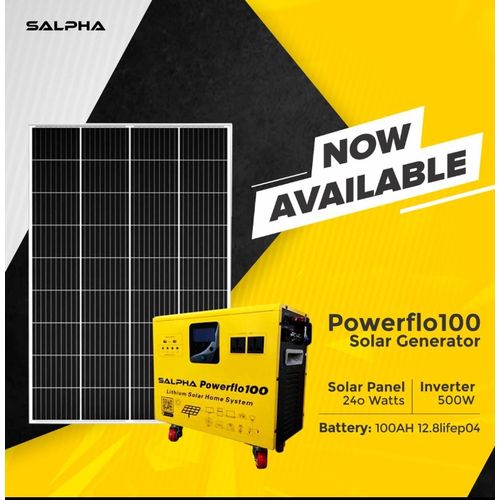 Salpha Energy Rechargeable Powerflo100 Portable Solar Generator & Inverter Item | Buy Salpha Energy Rechargeable Powerflo100 Portable Solar Generator & Inverter | SPOP Enterprise Global