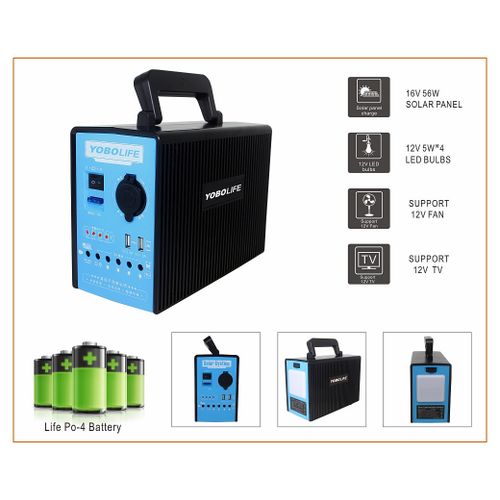 YOBOLIFE (150W) DC Solar Kit, 4 Bulbs, 2 Solar Panels(Supports: Dc 12v To Ac 220v Converter) (Fan & Tv On Pix Not Included) Item | Buy YOBOLIFE (150W) DC Solar Kit, 4 Bulbs, 2 Solar Panels(Supports: Dc 12v To Ac 220v Converter) (Fan & Tv On Pix Not Included) | SPOP Enterprise Global