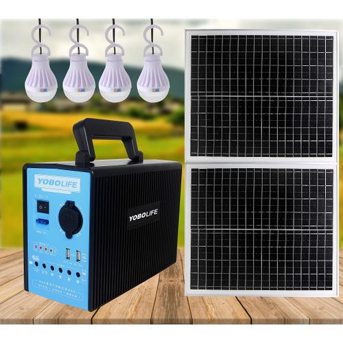 YOBOLIFE Strong & Reliable(150W) AC/DC Solar Portable Kit, For Home & Office (Supports: Dc 12v To Ac 220v Converter) Item | Buy YOBOLIFE Strong & Reliable(150W) AC/DC Solar Portable Kit, For Home & Office (Supports: Dc 12v To Ac 220v Converter) | SPOP Enterprise Global