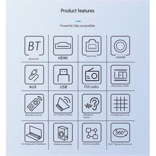 Qsonic Home Theater Argon Bluetooth SoundBar With External Woofer Item | Buy Qsonic Home Theater Argon Bluetooth SoundBar With External Woofer | SPOP Enterprise Global