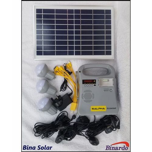 Salpha Energy 6000mAh/10Watts Economy Solar Lighting System Kit - 3Bulbs Item | Buy Salpha Energy 6000mAh/10Watts Economy Solar Lighting System Kit - 3Bulbs | SPOP Enterprise Global