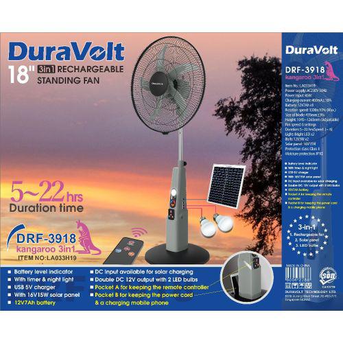 Duravolt Quality 18inches 3in1 Rechargeable Fan Item | Buy Duravolt Quality 18inches 3in1 Rechargeable Fan | SPOP Enterprise Global