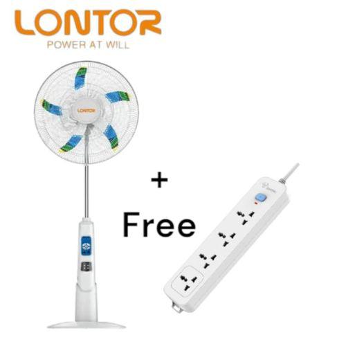 Lontor 18-Inches Rechargeable Standing Fan Plus Power Socket Item | Buy Lontor 18-Inches Rechargeable Standing Fan Plus Power Socket | SPOP Enterprise Global