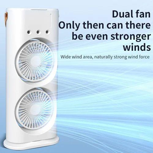 Double Ended Headed Cooling Mist Spray USB Rechargeable Fan Item | Buy Double Ended Headed Cooling Mist Spray USB Rechargeable Fan | SPOP Enterprise Global