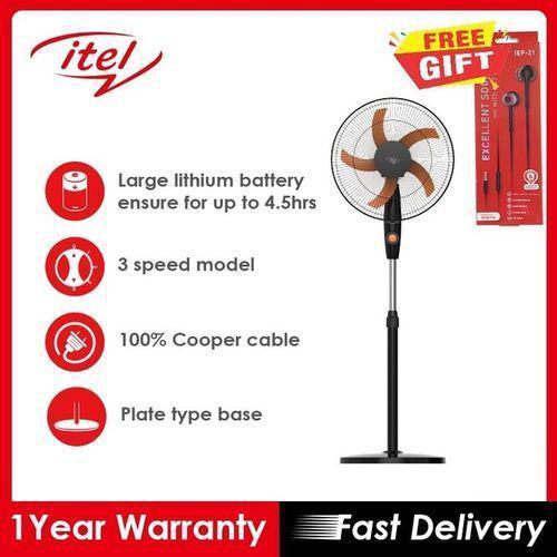itel 16”inch Rechargeable Solar 3 SPEED Fan+ Panel Item | Buy itel 16”inch Rechargeable Solar 3 SPEED Fan+ Panel | SPOP Enterprise Global