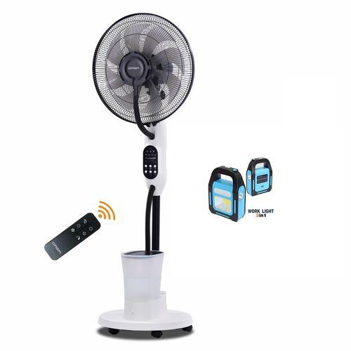 Qasa 16" Ac/Dc NON-RECHARGEABLE Mist Fan + FREE SOLAR TORCH Item | Buy Qasa 16" Ac/Dc NON-RECHARGEABLE Mist Fan + FREE SOLAR TORCH | SPOP Enterprise Global