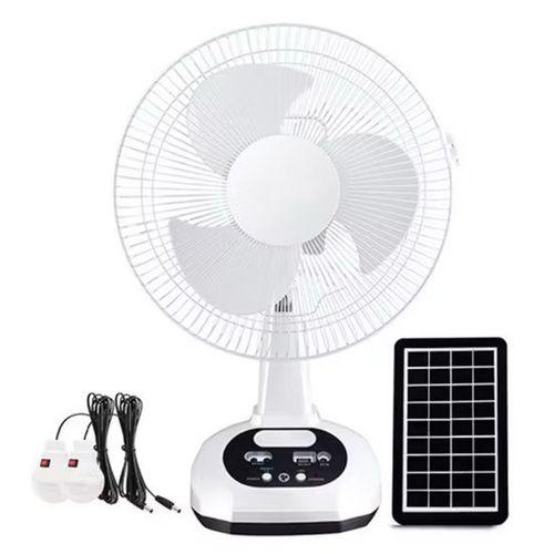 High Speed Rechargeable Table Fan + Solar Panel Item | Buy High Speed Rechargeable Table Fan + Solar Panel | SPOP Enterprise Global