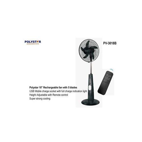 Polystar 18" RECHARGEABLE FAN WITH REMOTE, USB, LED LIGHT Item | Buy Polystar 18" RECHARGEABLE FAN WITH REMOTE, USB, LED LIGHT | SPOP Enterprise Global