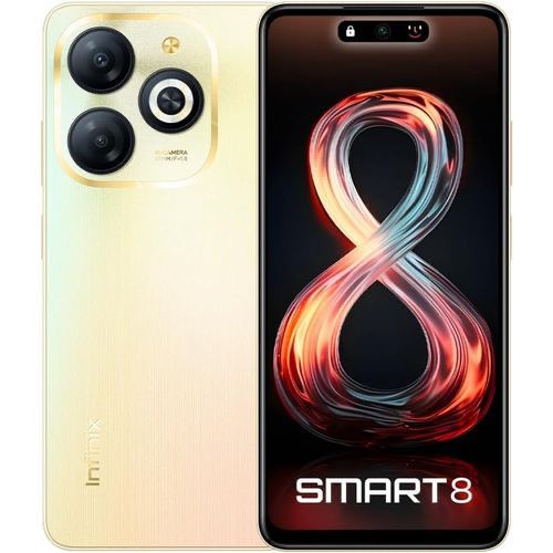 Infinix Smart 8 - 6.6" (64GB/2+2GB) 4G Dual SIM, 5000mAh - Gold Item | Buy Infinix Smart 8 - 6.6" (64GB/2+2GB) 4G Dual SIM, 5000mAh - Gold | SPOP Enterprise Global