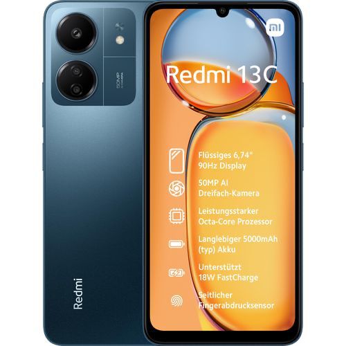 XIAOMI Redmi 13C (8GB RAM/256GB ROM) 5000mAh - Navy Blue Item | Buy XIAOMI Redmi 13C (8GB RAM/256GB ROM) 5000mAh - Navy Blue | SPOP Enterprise Global