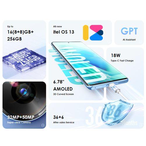 itel S23 Plus 6.78", 256GB + Up To 16GB RAM, 5000mAh, 50MP, 4G Item | Buy itel S23 Plus 6.78", 256GB + Up To 16GB RAM, 5000mAh, 50MP, 4G | SPOP Enterprise Global