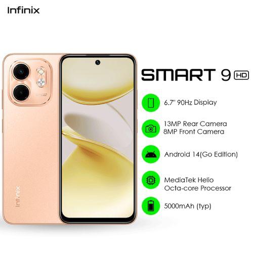 Infinix Smart 9HD 6.7" 3GB RAM/64GB ROM Android 14 Go Gold Item | Buy Infinix Smart 9HD 6.7" 3GB RAM/64GB ROM Android 14 Go Gold | SPOP Enterprise Global