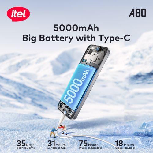 itel A80 6.7" 3GB RAM/128GB ROM 5000mAh 50MP 4G Android 14-White Item | Buy itel A80 6.7" 3GB RAM/128GB ROM 5000mAh 50MP 4G Android 14-White | SPOP Enterprise Global