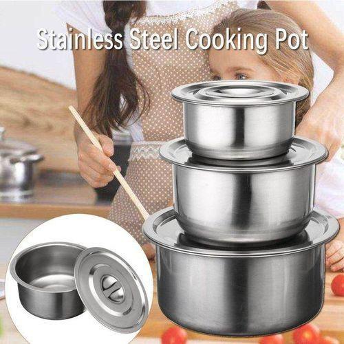 4pcs Stainless Steel Stock Pots Set With Lids Cooking Kitchenware Pot Casserole Item | Buy 4pcs Stainless Steel Stock Pots Set With Lids Cooking Kitchenware Pot Casserole | SPOP Enterprise Global
