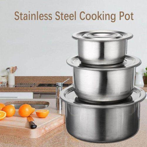 4pcs Stainless Steel Stock Pots Set With Lids Cooking Kitchenware Pot Casserole Item | Buy 4pcs Stainless Steel Stock Pots Set With Lids Cooking Kitchenware Pot Casserole | SPOP Enterprise Global