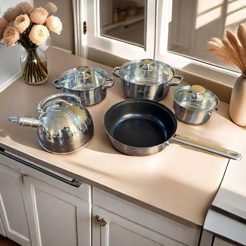 Nine 8Pcs Set Of Stainless Steel Cookware Sets Item | Buy Nine 8Pcs Set Of Stainless Steel Cookware Sets | SPOP Enterprise Global