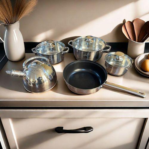 Nine 8Pcs Set Of Stainless Steel Cookware Sets Item | Buy Nine 8Pcs Set Of Stainless Steel Cookware Sets | SPOP Enterprise Global