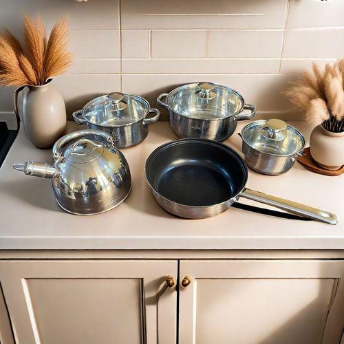 Nine 8Pcs Set Of Stainless Steel Cookware Sets Item | Buy Nine 8Pcs Set Of Stainless Steel Cookware Sets | SPOP Enterprise Global